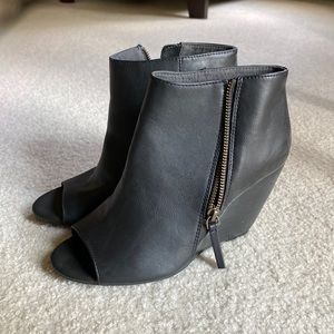 Like New! Black Faux Leather Bootie Size 8